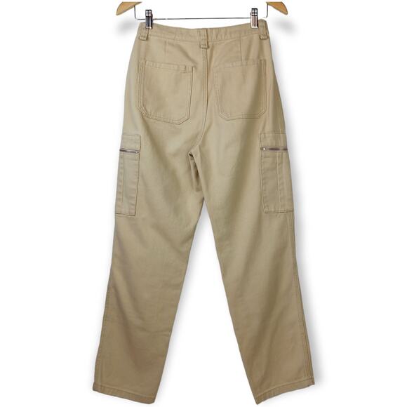 WeWoreWhat SZ 26 Utility Pant in Khaki-Zipper Pockets - Picture 5 of 8